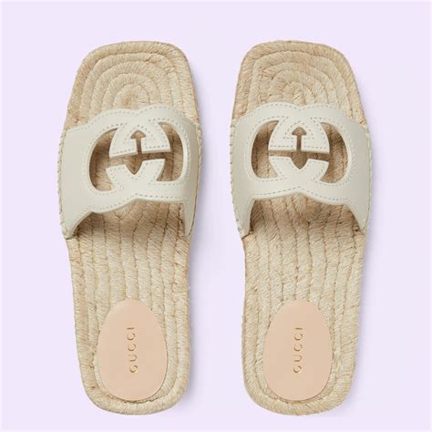 gucci women's interlocking g cut-out slide sandal
